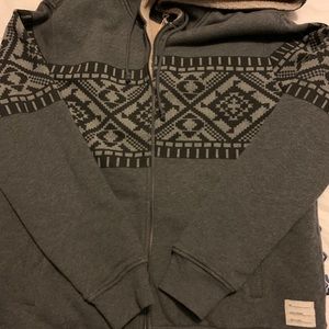 Lucky Brand Grey Label zip up hoodie